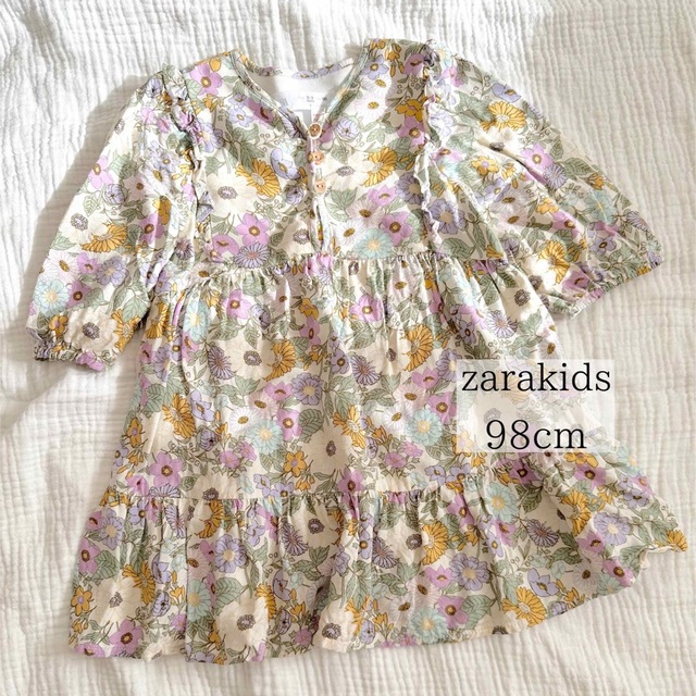 ZARA KIDS(ザラキッズ)のザラキッズワンピ 98cm キッズ/ベビー/マタニティのキッズ服女の子用(90cm~)(ワンピース)の商品写真