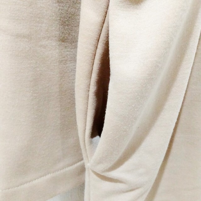chocol raffine robe(ショコラフィネローブ)の美品♡ショコラフィネローブ薄手アウター ロングコート ピンクベージュ フリー レディースのジャケット/アウター(ロングコート)の商品写真