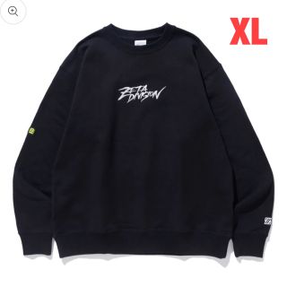 BRUSH STROKE LOGO CREW NECK BLACK XL(スウェット)