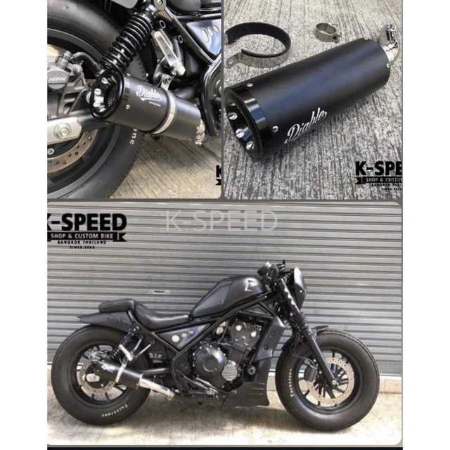 ☆国内発送☆レブル 250 Diablo Slipon マフラー の通販 by LKCustom