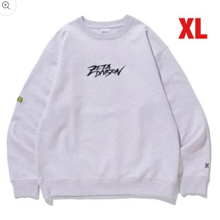 BRUSH STROKE LOGO CREW NECK グレー XL(スウェット)