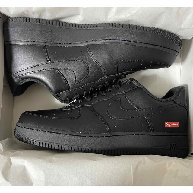 Supreme × Nike Air Force1 Low Black 28cm