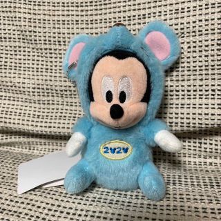 ミッキーマウス(ミッキーマウス)のディズニー ねずみ年 ぬいぐるみバッジ ミッキー(キャラクターグッズ)