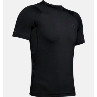 アンダーアーマー(UNDER ARMOUR)のUNDER ARMOUR アンダーアーマー 半袖ベースレイヤー黒 メンズM 新品(Tシャツ/カットソー(半袖/袖なし))