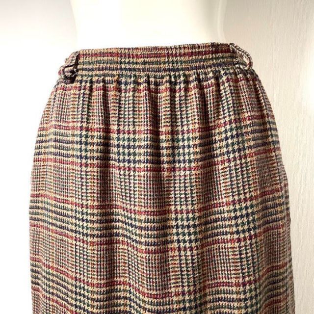 ロンドンガール❗️【アメリカ】超美品!ツイードベージュチェック