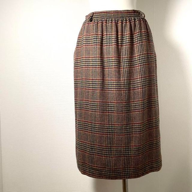 ロンドンガール❗️【アメリカ】超美品!ツイードベージュチェック