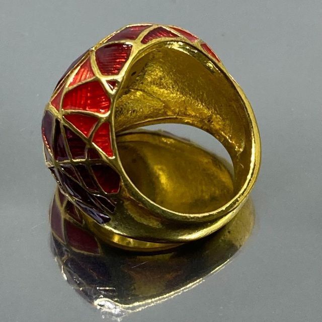 ゴールド サファイア リング ルビー ジルコニア 指輪 おしゃれ 14号 レディースのアクセサリー(リング(指輪))の商品写真