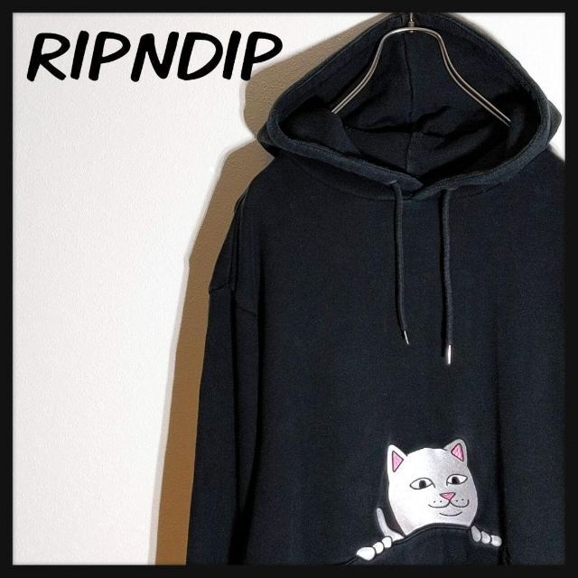 【総柄】RIPNDIP マルチカラー　希少柄　ロードナーマル　レア　プルパーカー