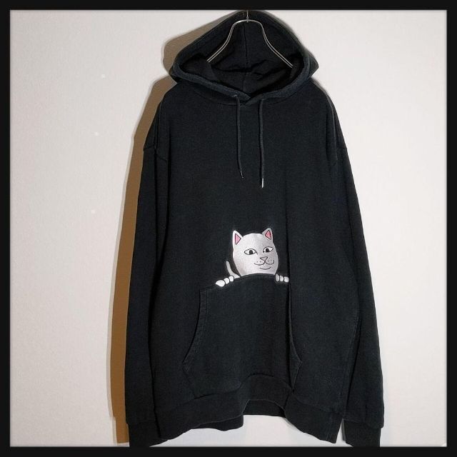 RIPNDIP リップンディップ パーカー 刺繍 ロードナーマル スケーター L