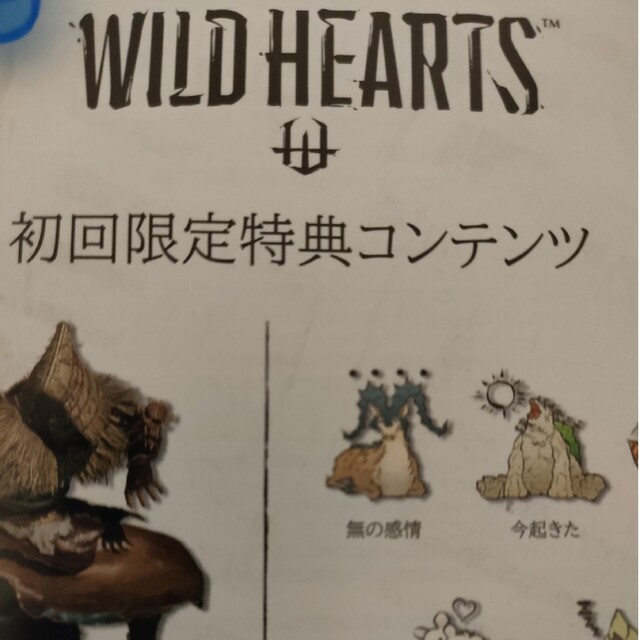 ps5 ワイルドハーツ　WILD HEARTS PS5 初回限定特典付き