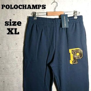 【新品】POLOCHAMPS ビッグロゴ スウェット パンツ 白 XL タグ付き