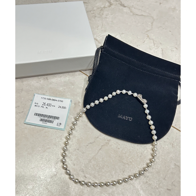 MAYU（マユ）Pearl ball chain ネックレス(38cm) 4