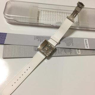 スウォッチ(swatch)のswatch 腕時計 白 ラバーベルト(腕時計)