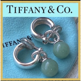 Tiffany & Co. - 希少品 ティファニー翡翠ボールフープイヤリング 1995
