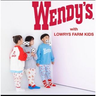 レプシィムローリーズファーム(LEPSIM LOWRYS FARM)のローリーズファーム　キッズ　人気完売品　WENDY'S コラボ　スウェット(Tシャツ/カットソー)