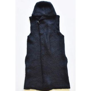 Rick Owens フーディ ノースリーブ ロングカーディガン ウール