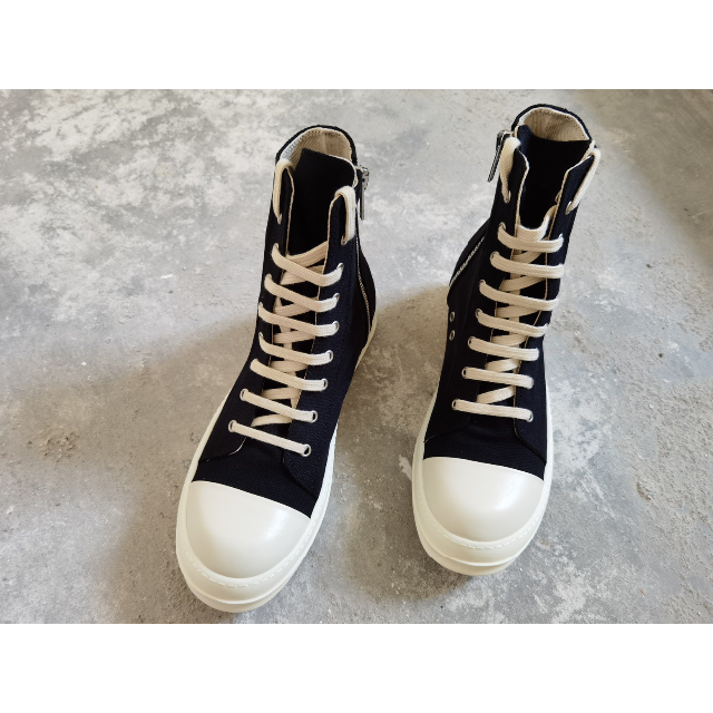 rick owens drkshdw denim sneaks