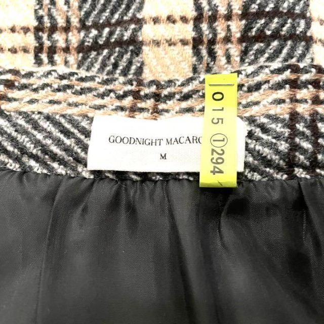 ロンドンガール❗️【アメリカ古着】超美品ツイードミニスカートウールチェック裏地付