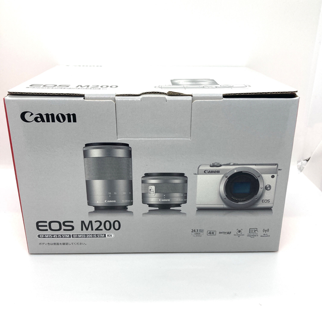 Canon(キヤノン)の展示品　Canon キヤノン EOS M200 レンズキット スマホ/家電/カメラのカメラ(ミラーレス一眼)の商品写真