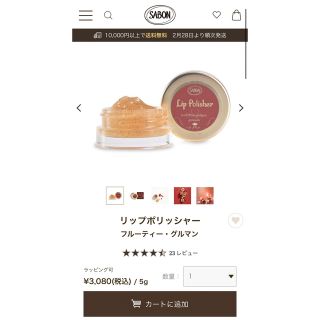 サボン(SABON)のサボンSABON リップポリッシャー(リップケア/リップクリーム)