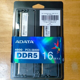 ADATA DDR5 4800 16GB×2(PCパーツ)