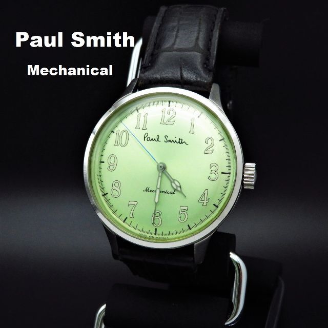 時計Paul Smith Mechanical 手巻き腕時計 グリーン文字盤