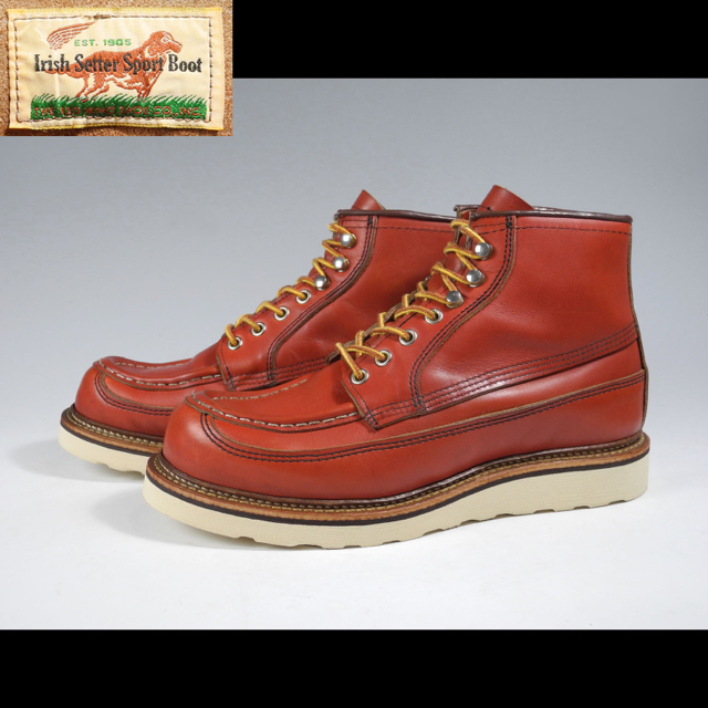 REDWING(レッドウィング)のカヌーモック9851オロラセットセッター875犬タグ8875 9850 1951 メンズの靴/シューズ(ブーツ)の商品写真