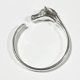 極美品 エルメス シュバル ホースバングル ブレスレット シルバー ヴィンテージ