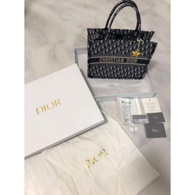 Christian Dior - DIOR ブックトート　ミディアム　旧スモール　ギャランティ有り　スター金具有り