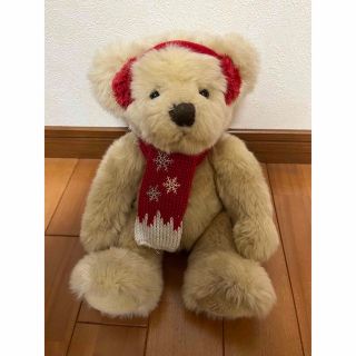 ハロッズ(Harrods)の【最終値下げ♡美品】ハロッズ　テディベア ぬいぐるみ　クリスマスバージョン(ぬいぐるみ)