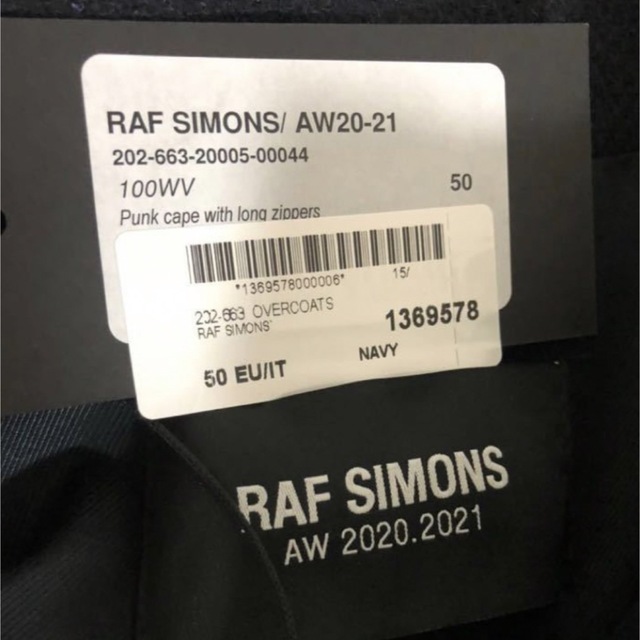 RAF SIMONS 20AW ケープコート