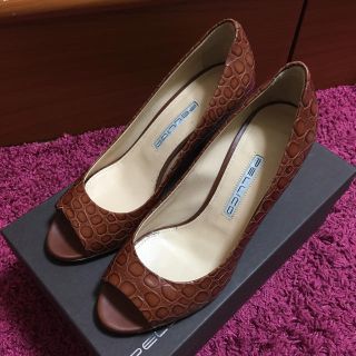 プラージュ(Plage)のペリーコ オープントゥパンプス 36 新品(ハイヒール/パンプス)