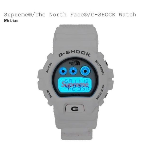 Supreme(シュプリーム)の【新品】Supreme North Face G-Shock White メンズの時計(腕時計(デジタル))の商品写真