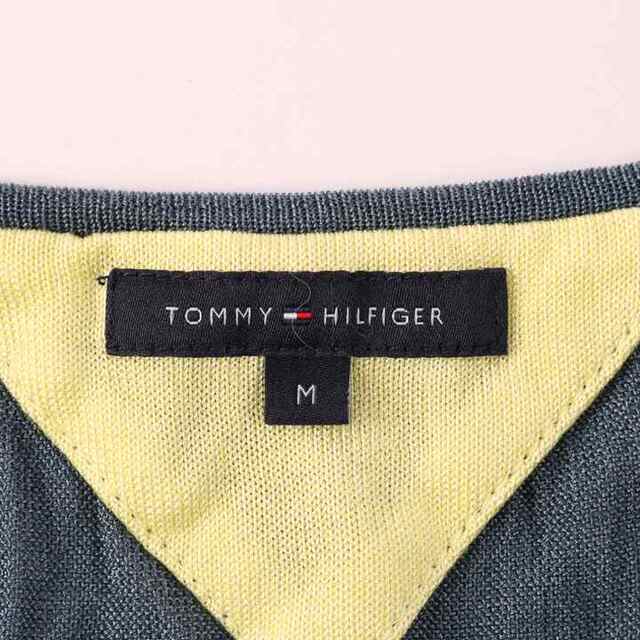 TOMMY HILFIGER(トミーヒルフィガー)のトミーヒルフィガー 長袖ワンピース ラウンドネック 無地 ひざ上丈 シルク混 レディース Mサイズ ネイビー TOMMY HILFIGER レディースのワンピース(その他)の商品写真