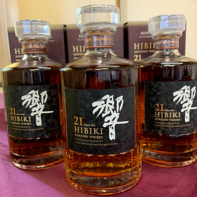 店舗良い サントリー 箱付き 700ml 3本 響21年 ウイスキー - kajal.pl