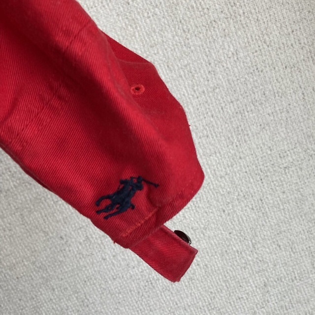 POLO RALPH LAUREN(ポロラルフローレン)のPOLO RALPHLAUREN ロゴ　CAP キャップ　子供　キッズ　赤 キッズ/ベビー/マタニティのこども用ファッション小物(帽子)の商品写真