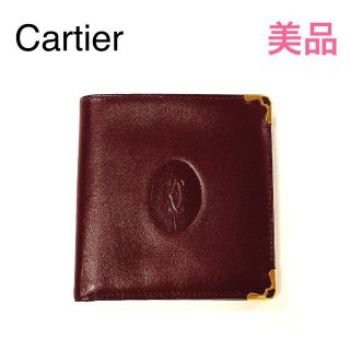 Cartier マスト 二つ折り財布の通販 200点以上 | フリマアプリ ラクマ