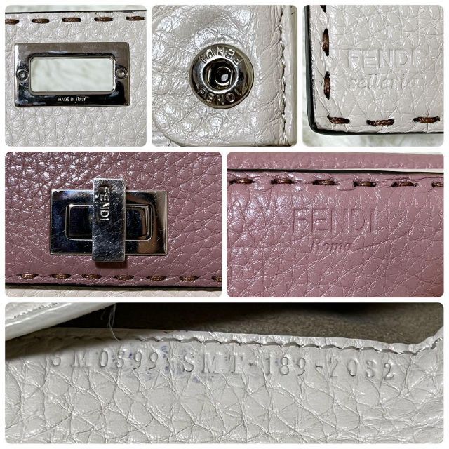 希少✨箱付美品✨FENDI ピーカブー レザー 二つ折り財布 セレリア  ピンク