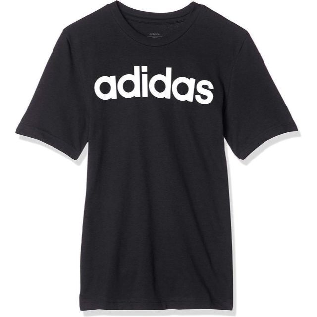 adidas(アディダス)のアディダス★Tシャツ　2枚セット　新品　Mサイズ　ブラック　リニアロゴ　半袖 メンズのトップス(Tシャツ/カットソー(半袖/袖なし))の商品写真