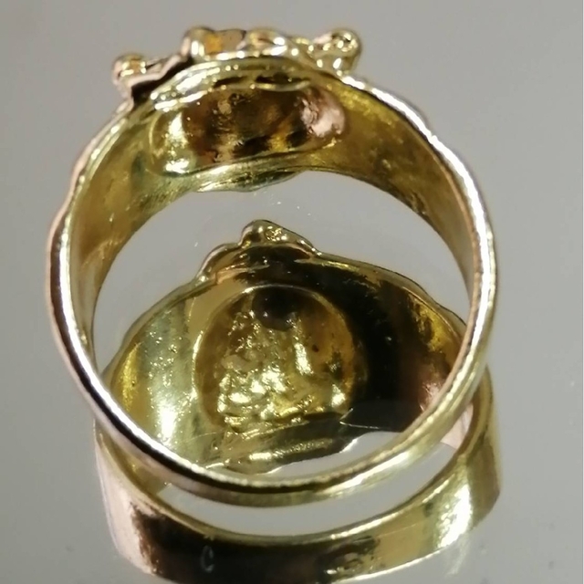 【SALE】リング メンズ ゴールド ライオン キング かっこいい 指輪 21号 レディースのアクセサリー(リング(指輪))の商品写真