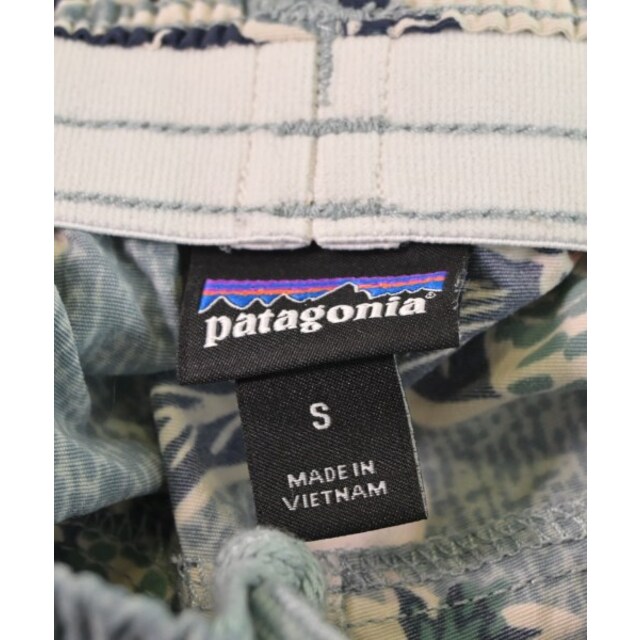 patagonia(パタゴニア)のpatagonia ショートパンツ S ブルーグレーx紺x白等(ボタニカル) 【古着】【中古】 レディースのパンツ(ショートパンツ)の商品写真