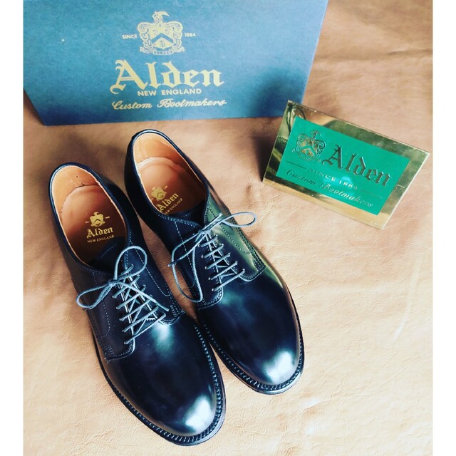 新品 Alden コードバン プレーントゥ 7.5D | labiela.com