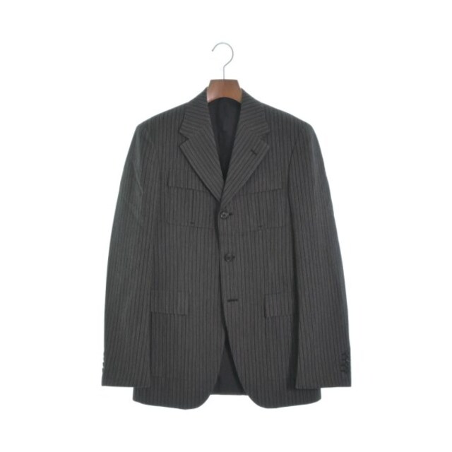 プラダ　ジャケット　Prada Gray  Striped Jacket