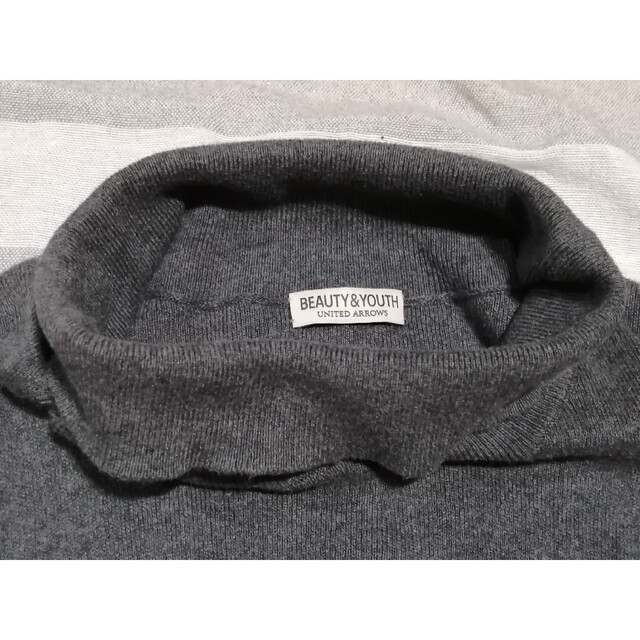 UNITED ARROWS(ユナイテッドアローズ)の美品　UNITED ARROWS　サイズL　シルク混ビックタートルネックセーター メンズのトップス(ニット/セーター)の商品写真