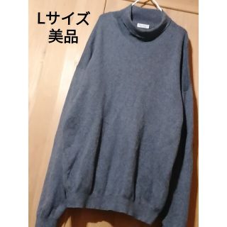 ユナイテッドアローズ(UNITED ARROWS)の美品　UNITED ARROWS　サイズL　シルク混ビックタートルネックセーター(ニット/セーター)