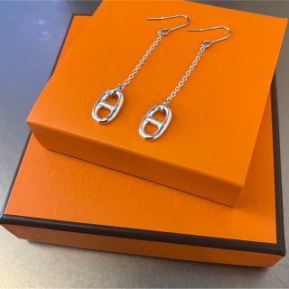 シルバーチェーンピアス　ステンレス(ピアス)