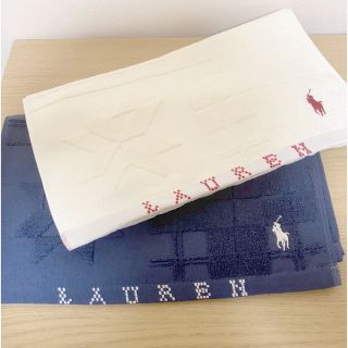 ポロラルフローレン(POLO RALPH LAUREN)の【新品未使用】ラルフローレン フェイスタオル2枚セット【送料込】(タオル/バス用品)