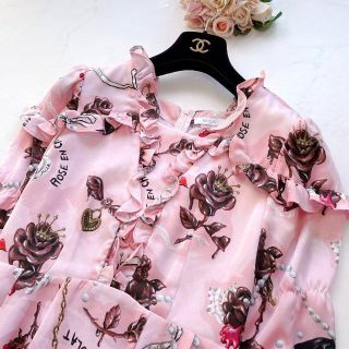 MILK - 【極美品】MILK ロングワンピース ショコラローズ プリンセス