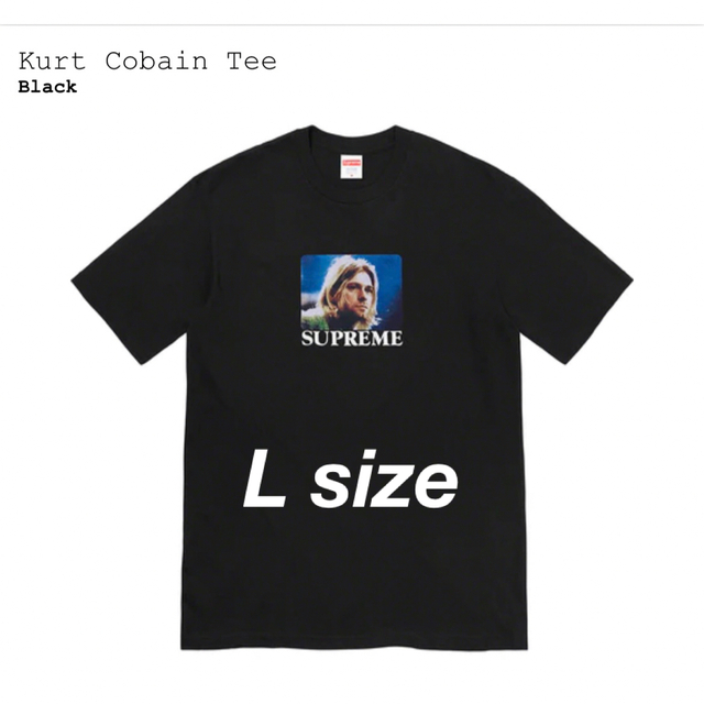 ブラックサイズSupreme Kurt Cobain Tee "Black"