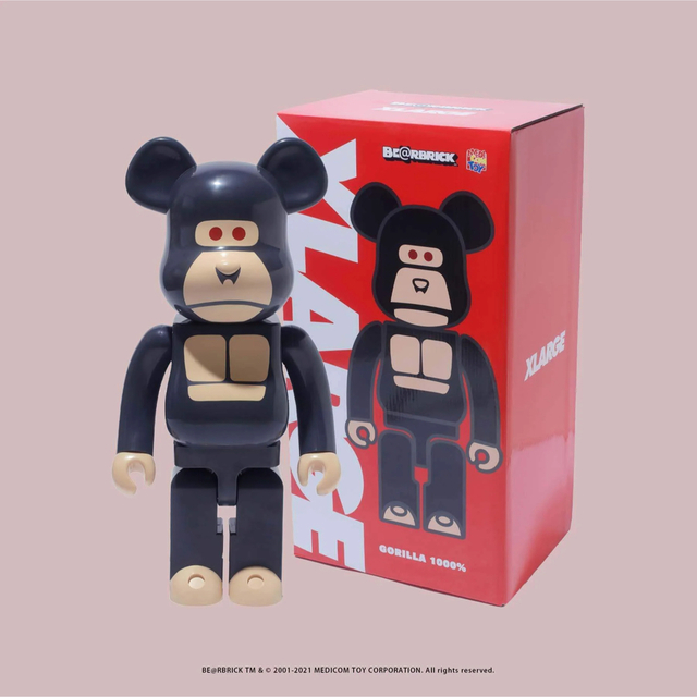 ベアブリック BE@RBRICK XLARGE  BLACK 1000%おもちゃ